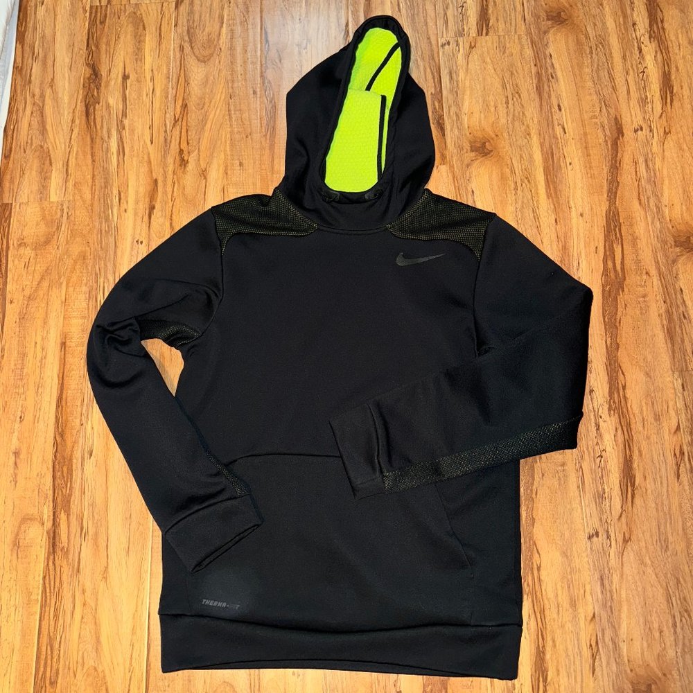 Nike Therma-Fit Hoodie Sweater Men Small Black